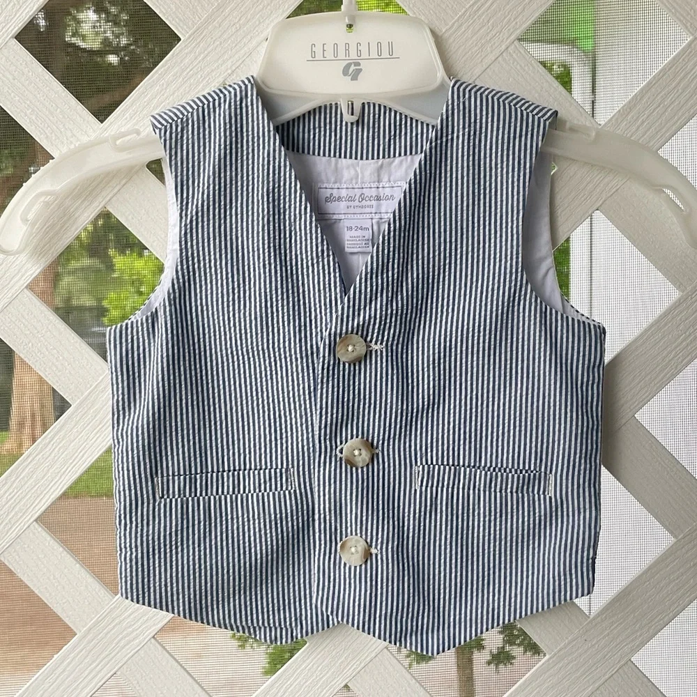 Gymboree Special Occasion Pinstripe Vest